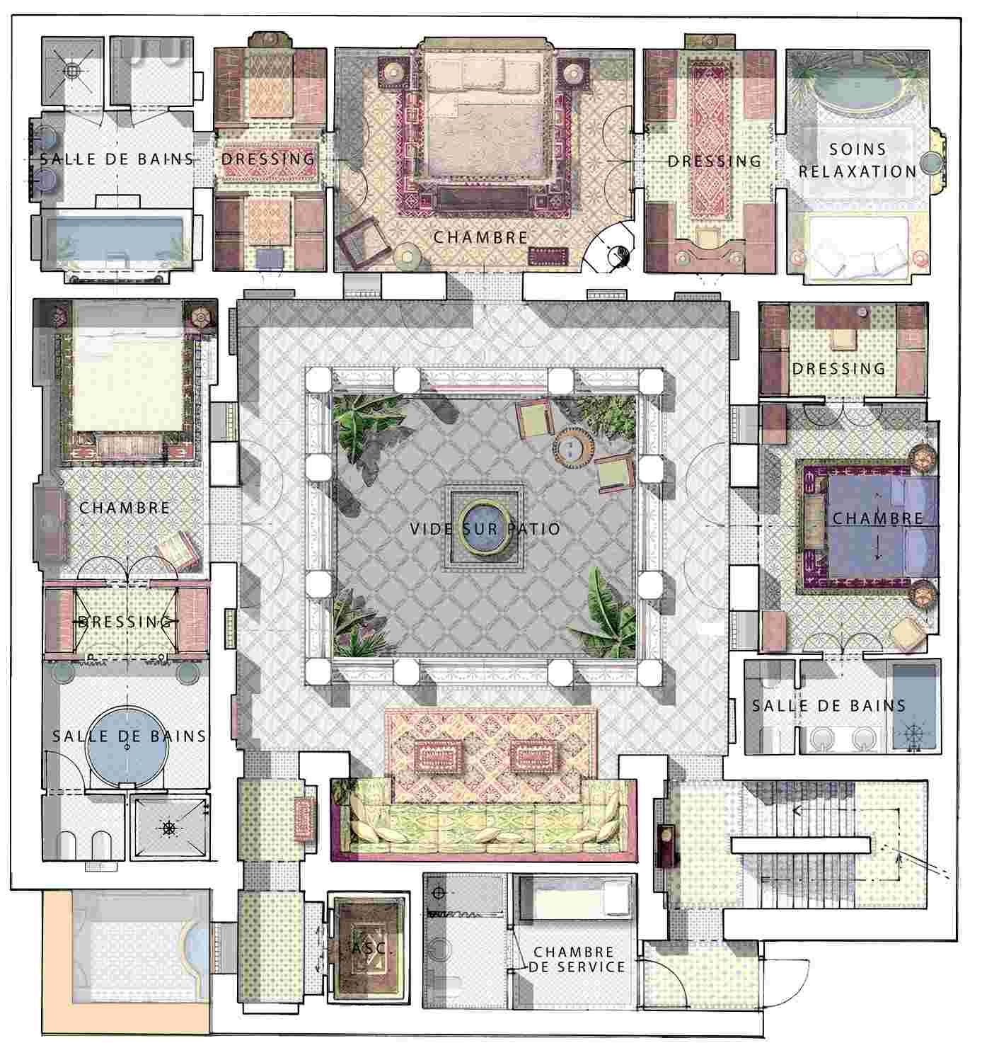 Courtyard House Plans Scandinavian House Design