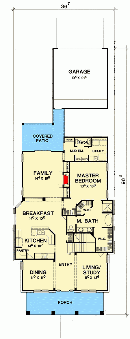 Craftsman Foursquare House Plan 31125D Architectural Designs 