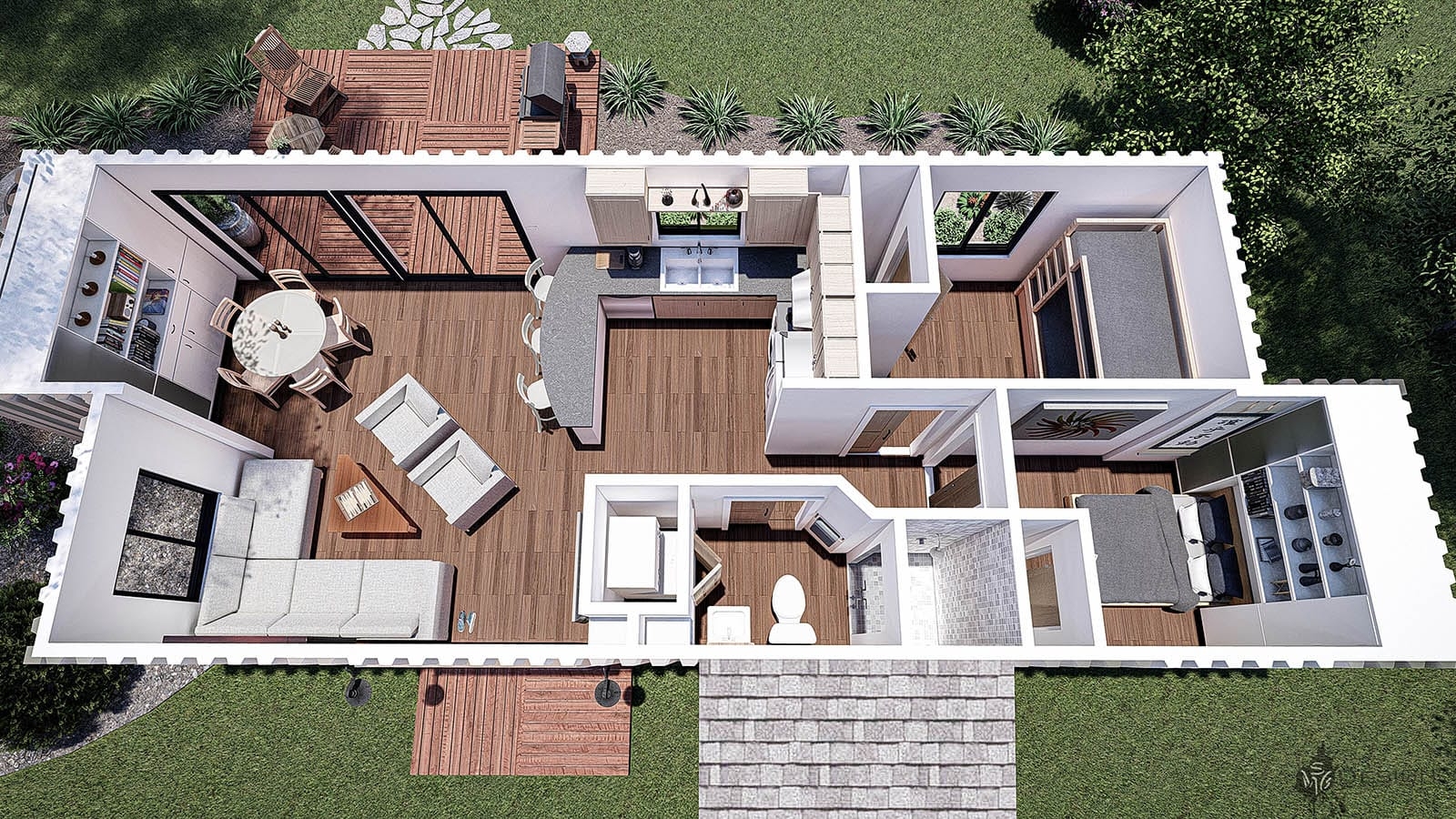 Home Floor Plans With 4 Shipping Container Living In A Container