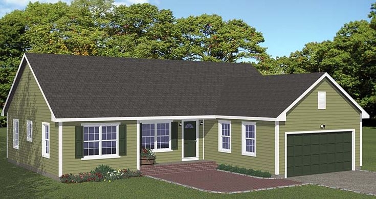 L Shaped Ranch Home Plans A Country House Design Ranch House Plans 