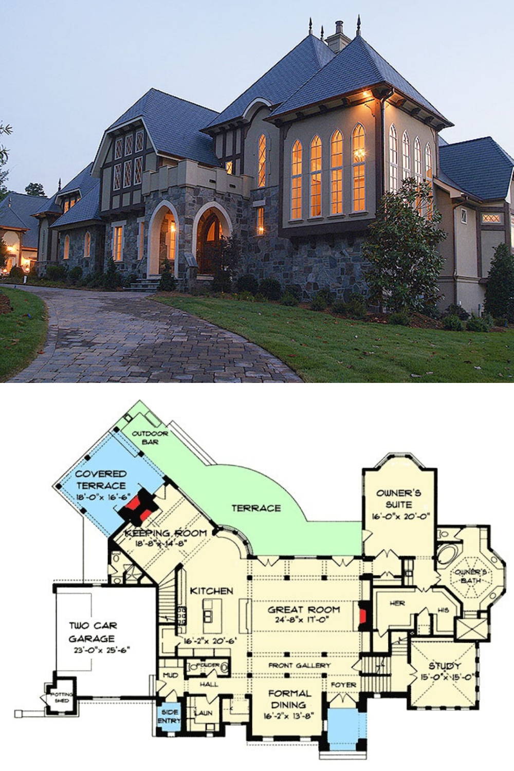 Luxury Tudor Floor Plan Flaunts Its Gothic And Renaissance Roots 