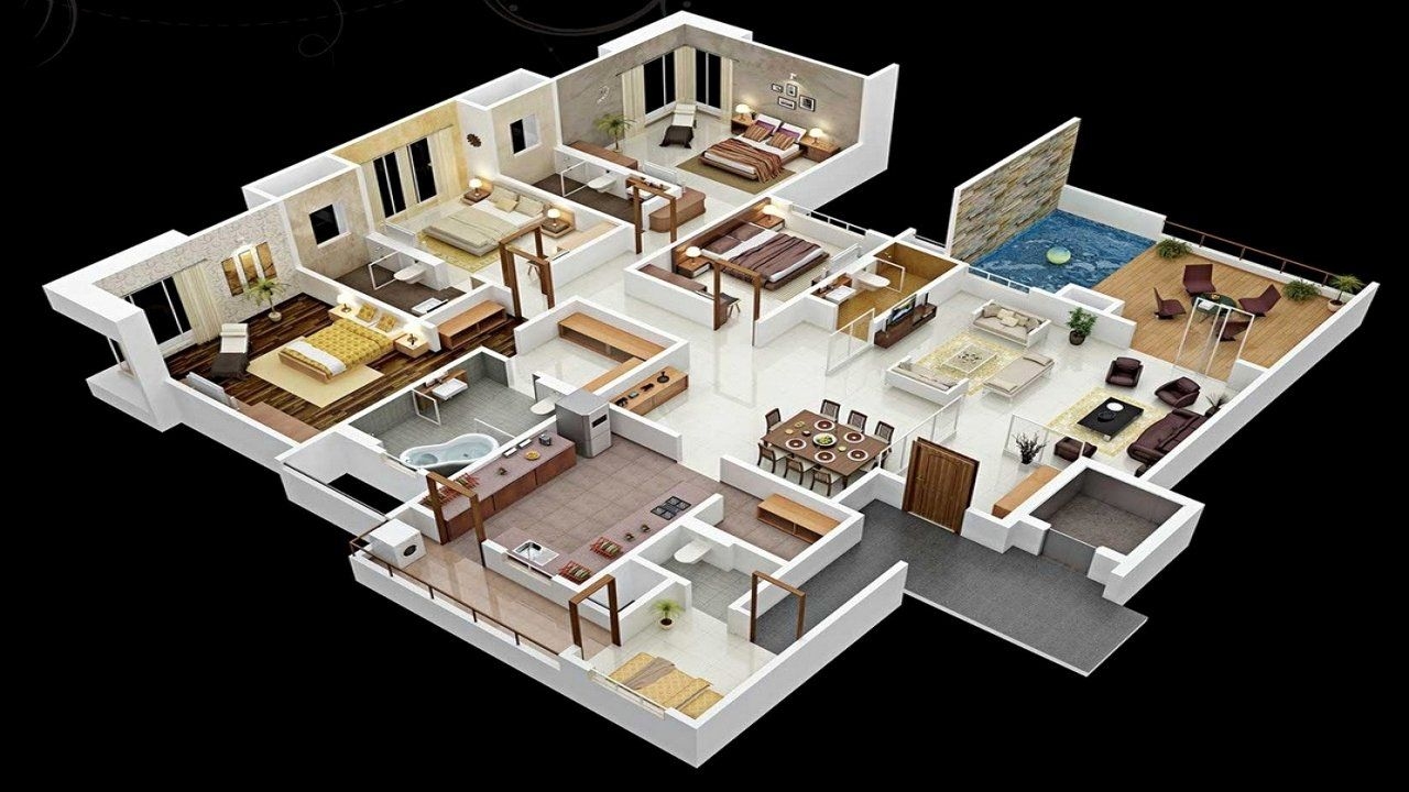 Make Your Dream Home Come True With These Simple 4 Bedroom House Plans 