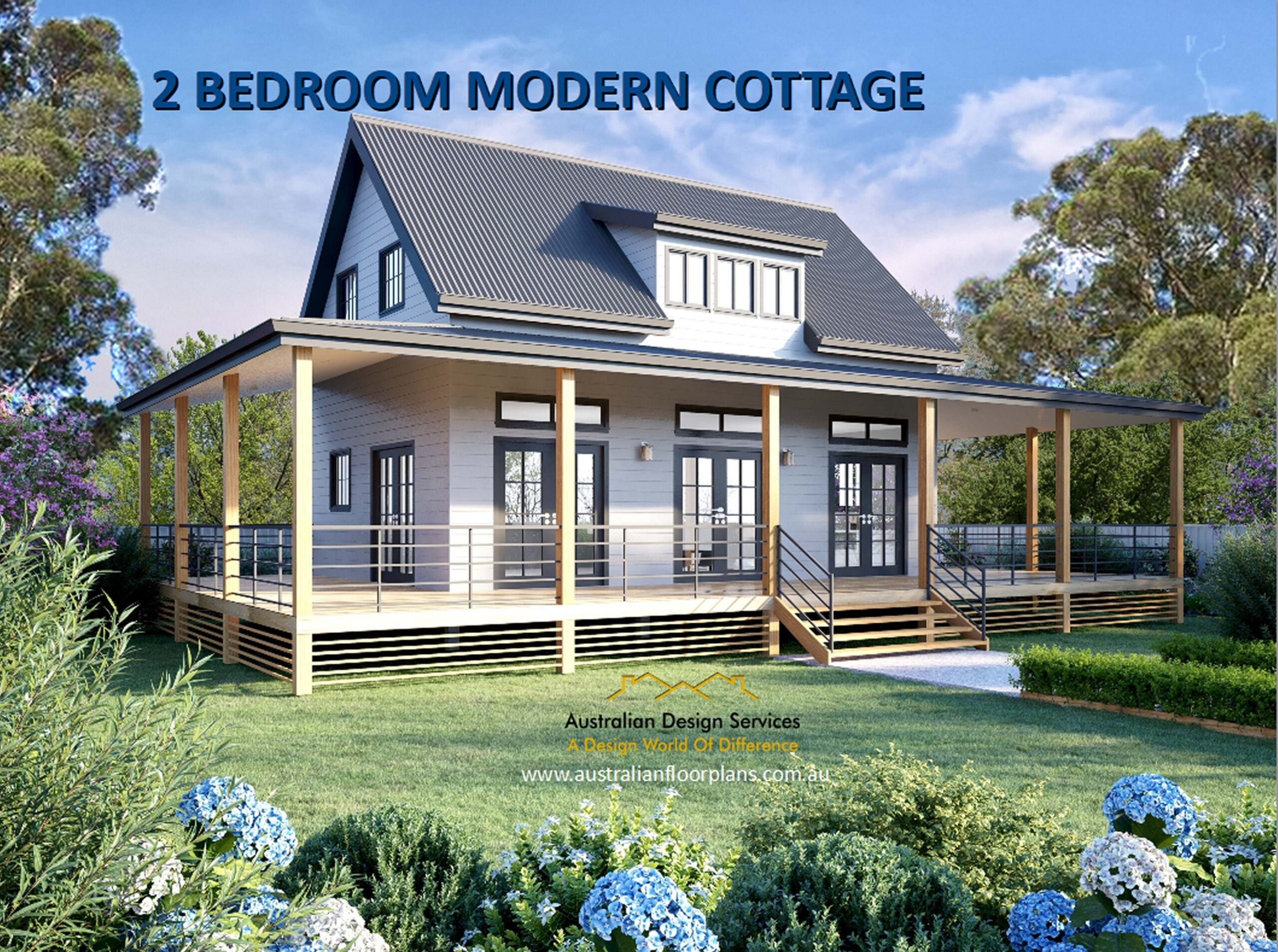 Modern Cottage House Plan 108 M2 Living Area Or 1160 Sq Foot Etsy