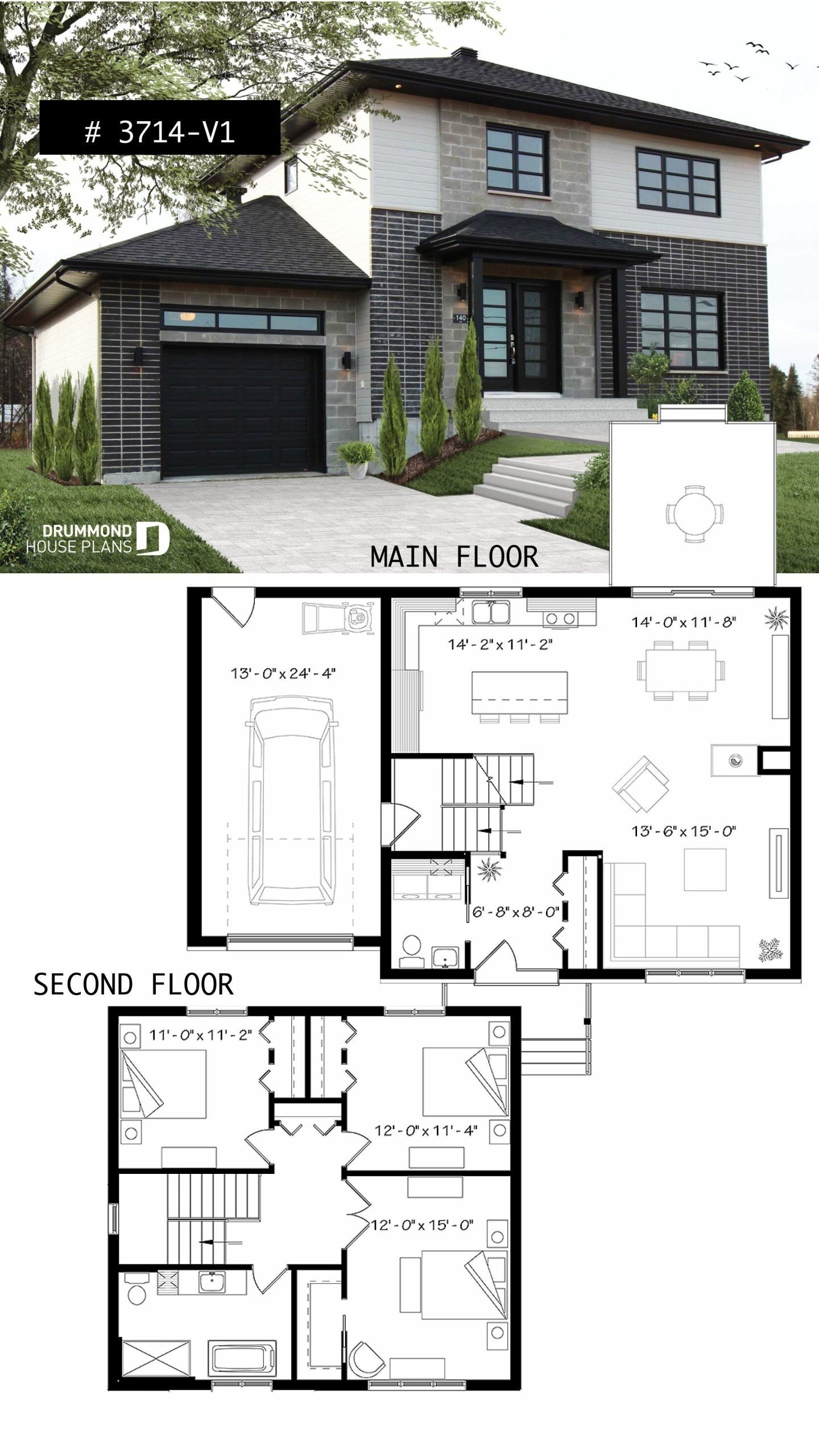 Modern House Designs 2 Story House Plan Altair 2 No 3714 V1 Modern 