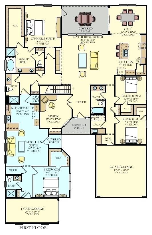 Multi Generational House Plans With 2 Kitchens Wow Blog