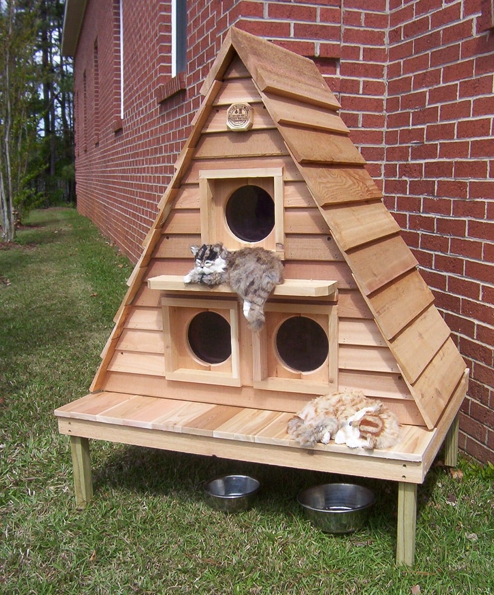 Outdoor Cat House For 3 6 Cats Customizable Free Shipping