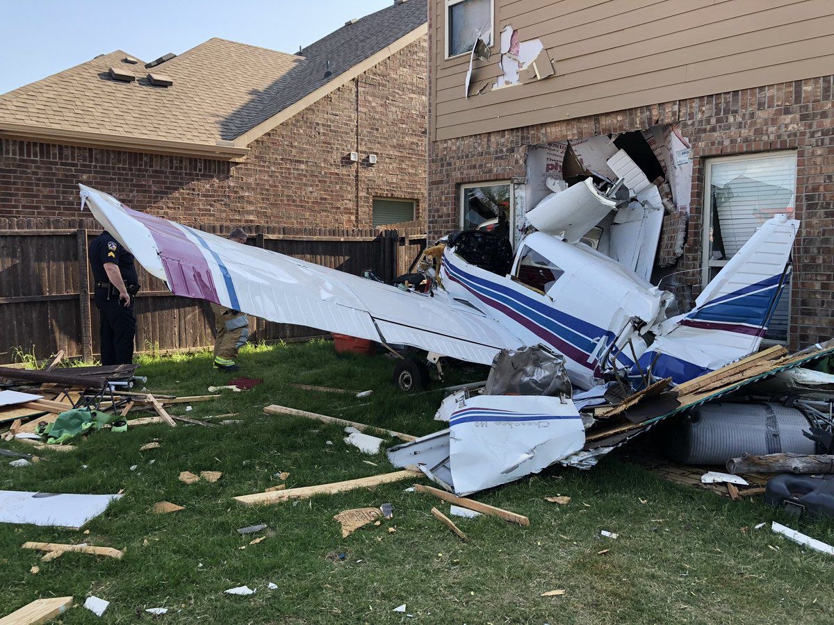 Plane Crashes Into Building