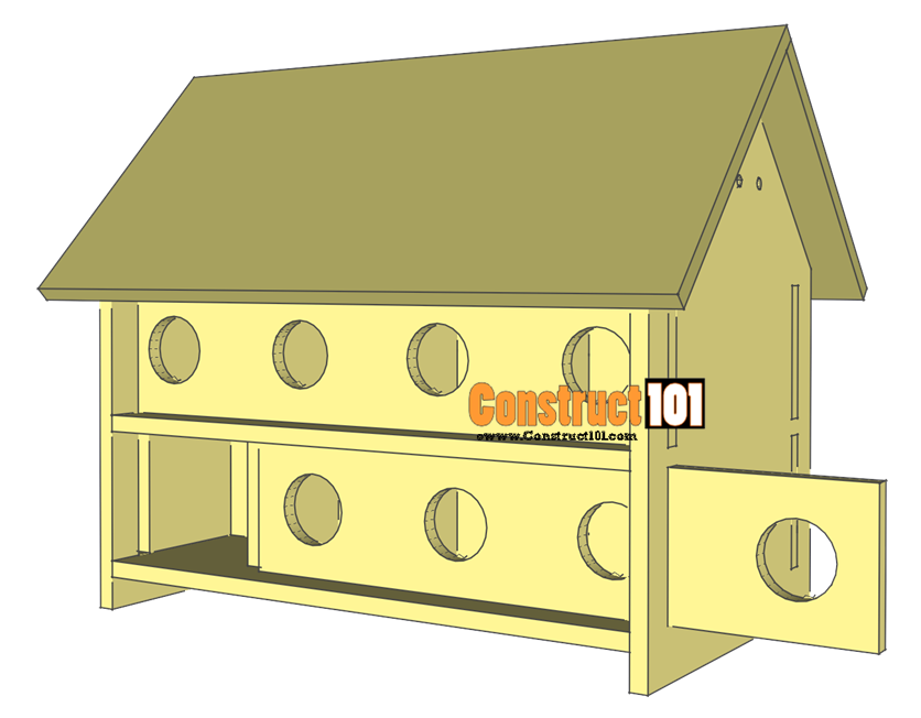 Purple Martin Bird House Plans 16 Unit Construct101