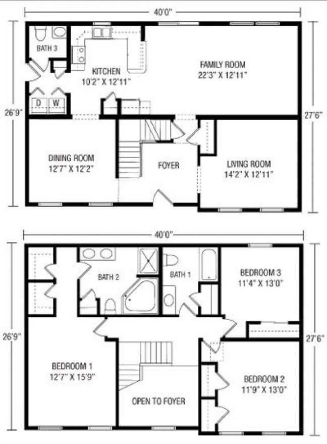 Simple House Plans Two Story Home Design House Plans