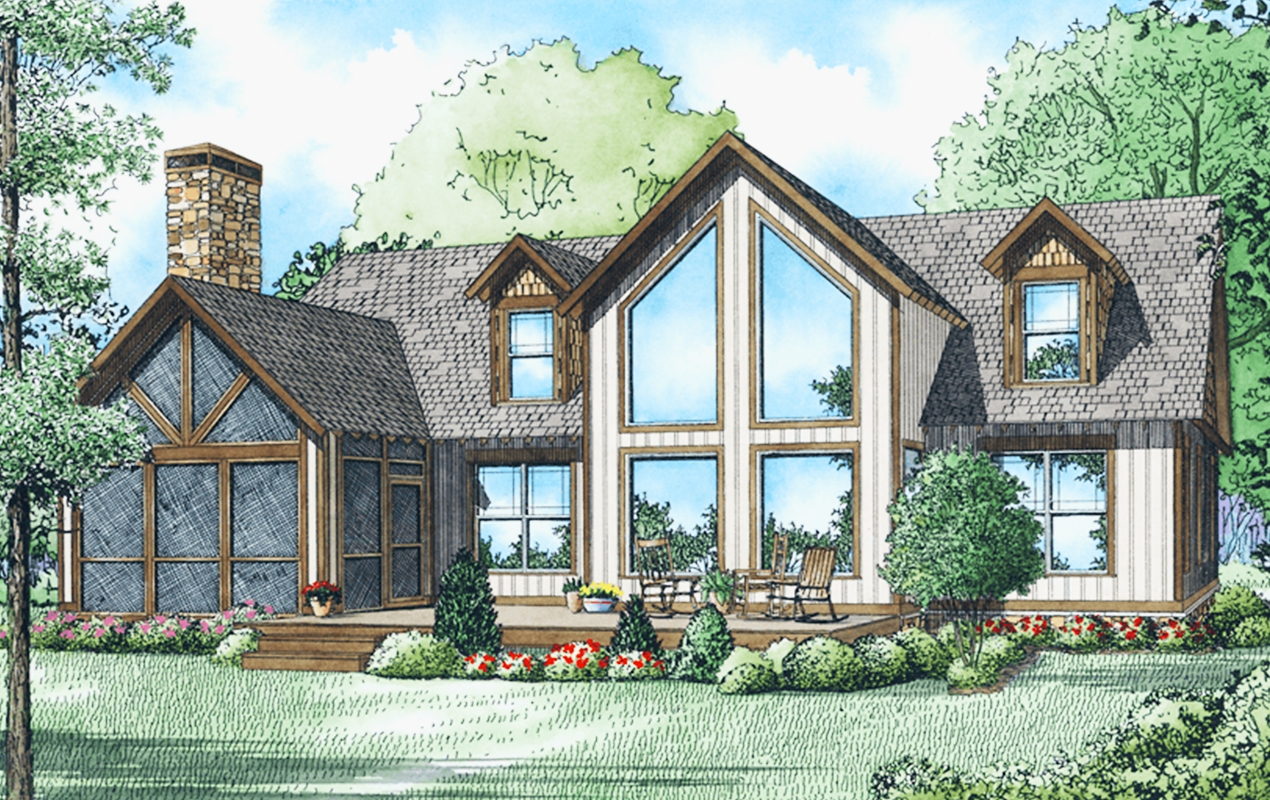 Skyview Cabin Mountain Home Plans From Mountain House Plans