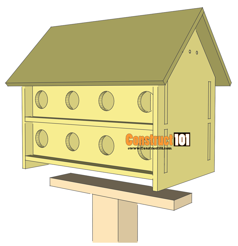 Step By Step Free Printable Purple Martin House Plans