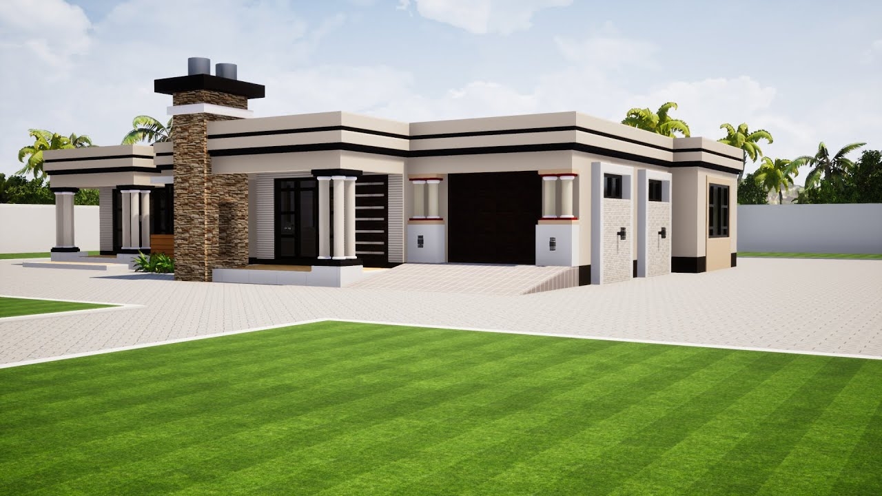 Three Bedroom House Plans Flat Roof Www resnooze