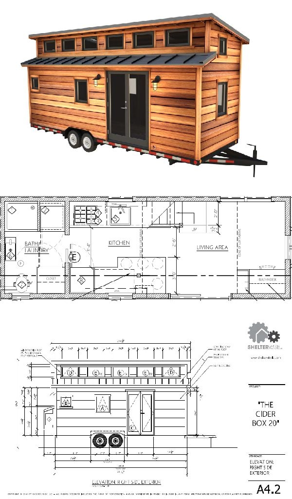 Tiny House On Wheels Floor Plans House Plans